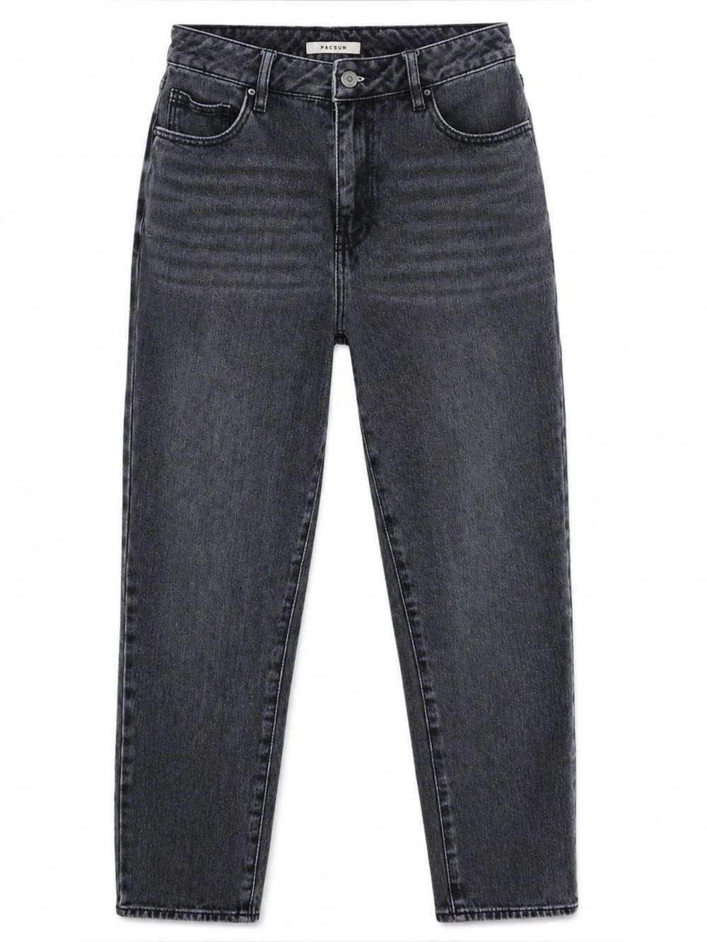 PacSun Womens Black Mom Jeans Size 26 100% Cotton High-Waisted Casual Denim Pant